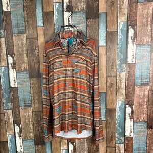 Cowgirl Tuff Multicolor Striped Shirt